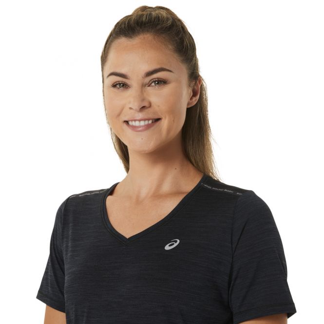 ASICS Race V-Neck SS Top dames