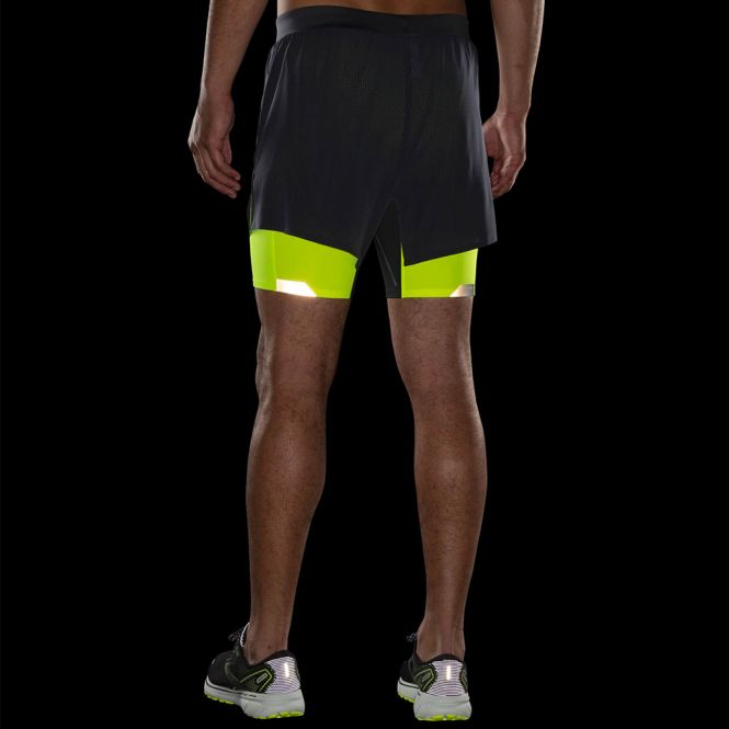 Brooks Run Visible 5 Inch 2-in-1 Short heren