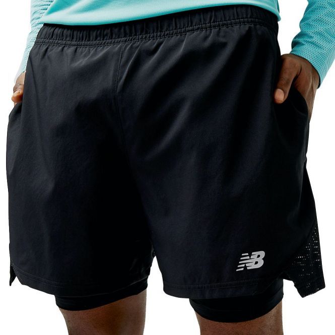 New Balance Accelerate Pacer 5 Inch 2in1 Short heren