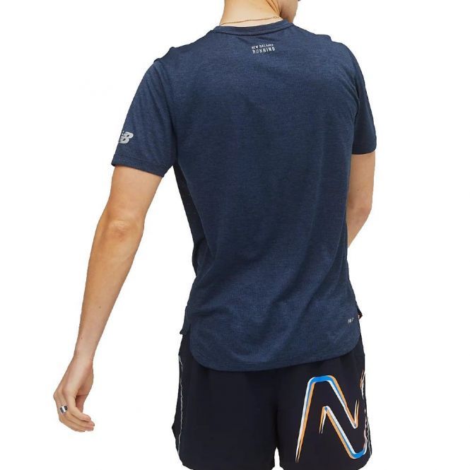 New Balance Graphic Impact Run Short Sleeve heren