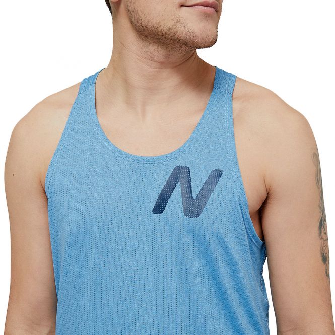 New Balance Graphic Impact Run Singlet heren