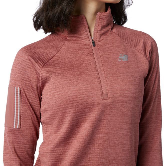 New Balance Impact Run Heat Grid Half Zip dames