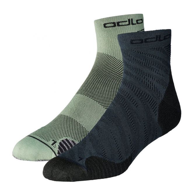 Odlo Ceramicool Graphic Quarter Socks 2-Pack unisex