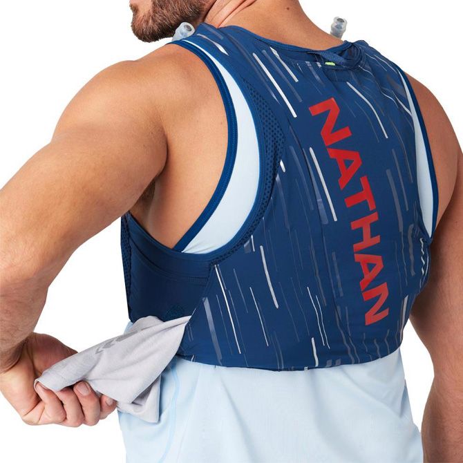 Gilet Da Running Nathan Pinnacle 4L Donna, Idratazione, Blu Elettrico, Taglia M, Nuovo Con Etichette