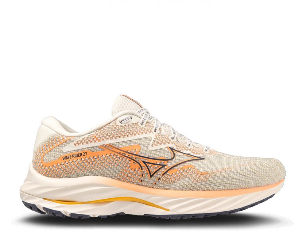 Tenis Para Correr Mizuno Wave Rider 27 Mujer Blancas En Zapatillas