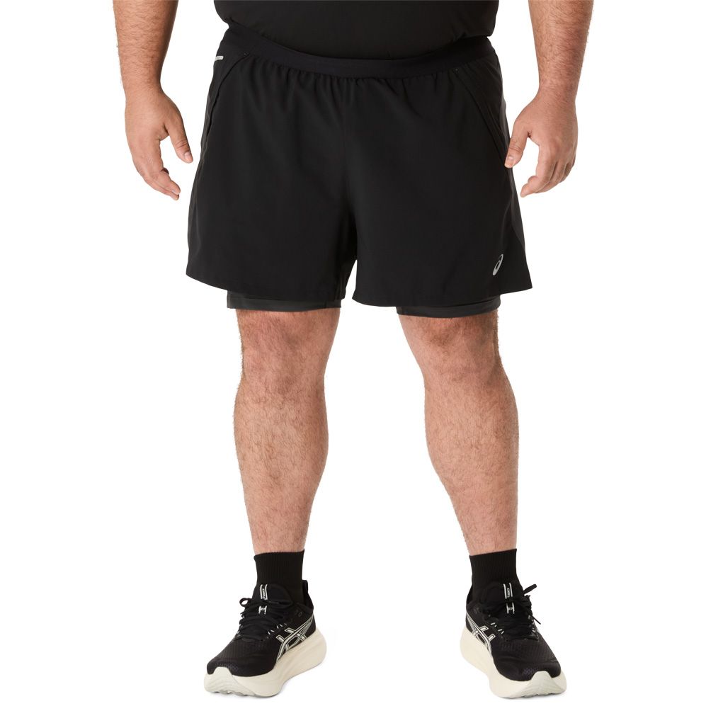 Asics 2-in 1 short 5-inch Road kopen – Heren Blauw