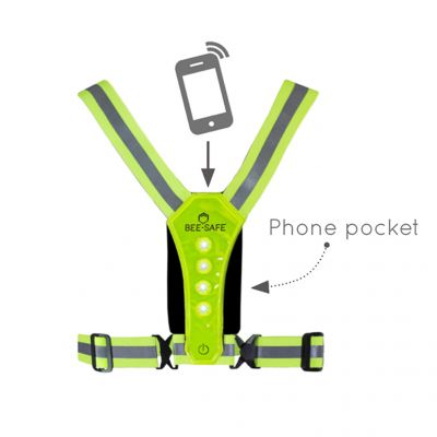 Bee Safe Led Harness USB Phone Pocket