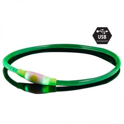 Bee Safe Dog Led Band USB Green