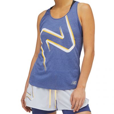 New Balance Printed Impact Run Tank dames