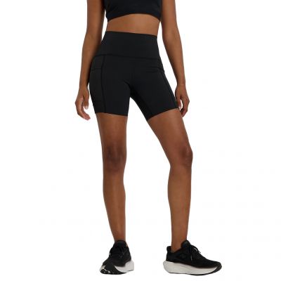 New Balance Sleek Pocket High Rise Short dames