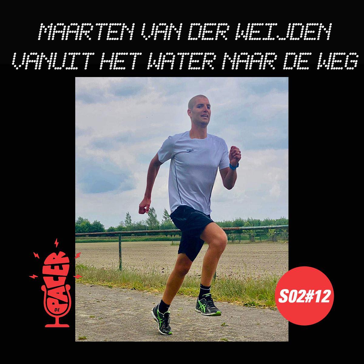 Maarten van der Weijden, uit het water op de weg