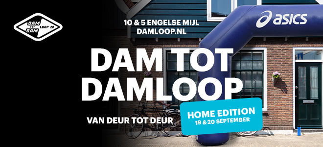 Dam tot Damloop Home Edition bij Run2Day